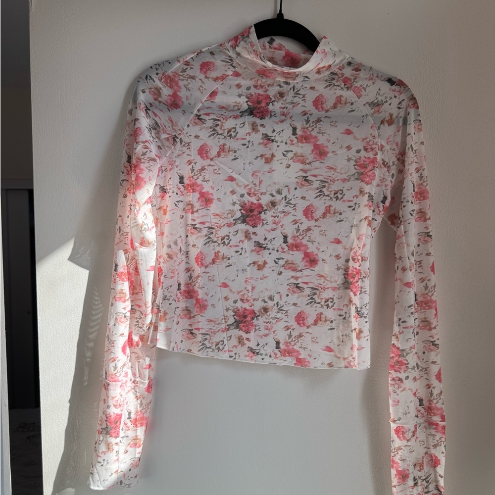 Little Daisy Floral Mesh Top